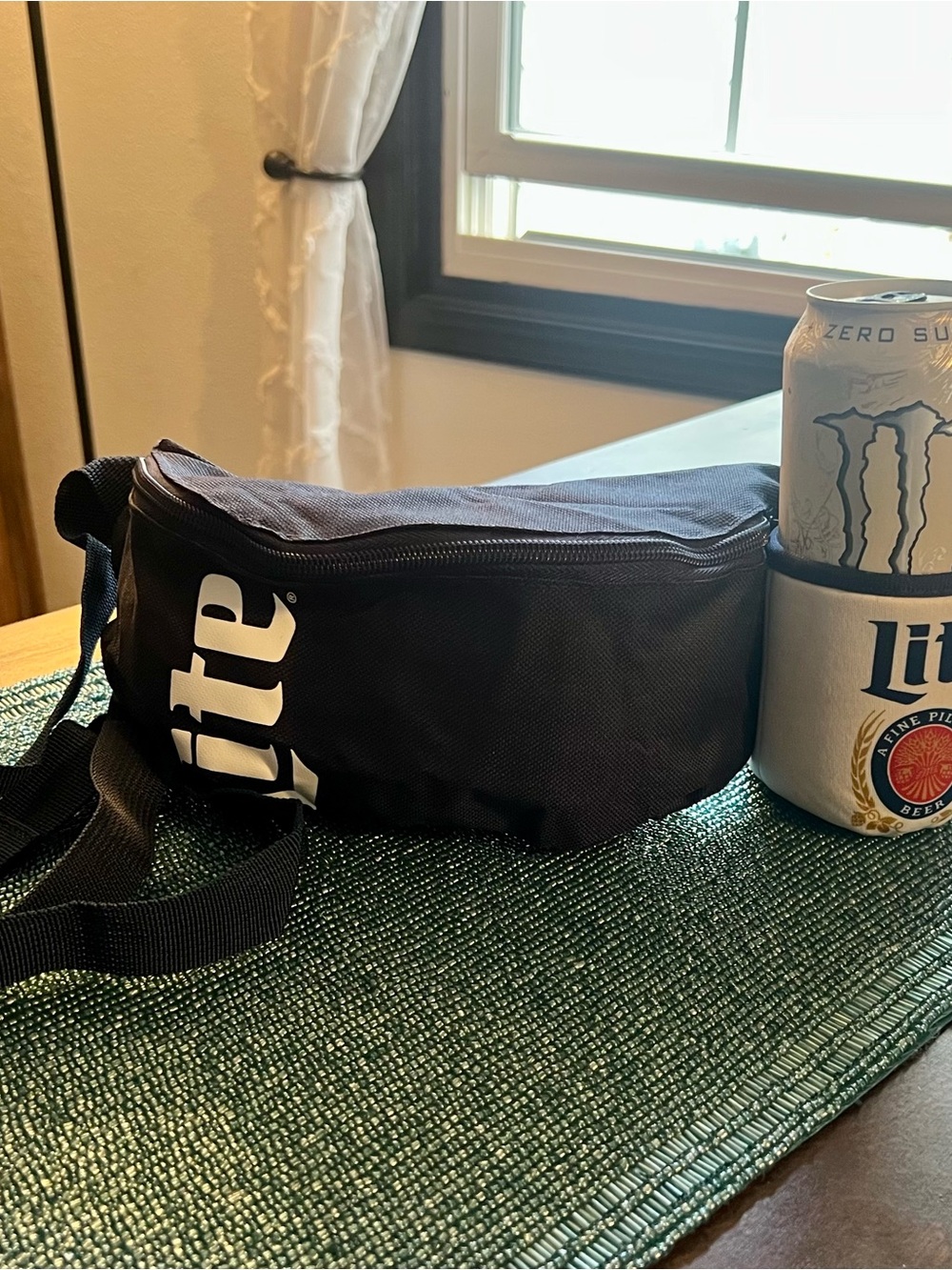 Unbranded Navy Men's Waist Bag with White Logo